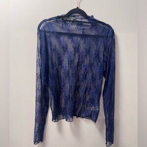 Wild Fable Blue Lace Top